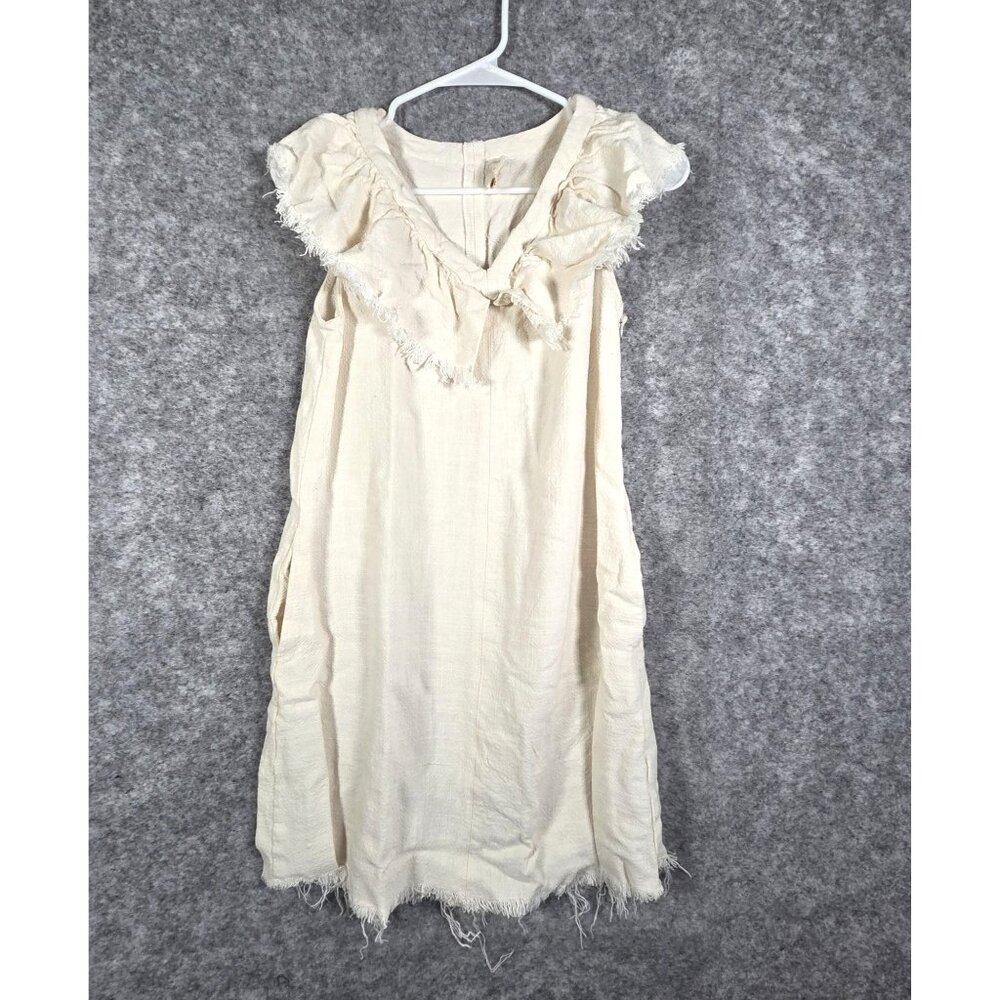 Anthropologie Mo: Vint New Work Women's Sleeveless Mini Dress Cream Size XS